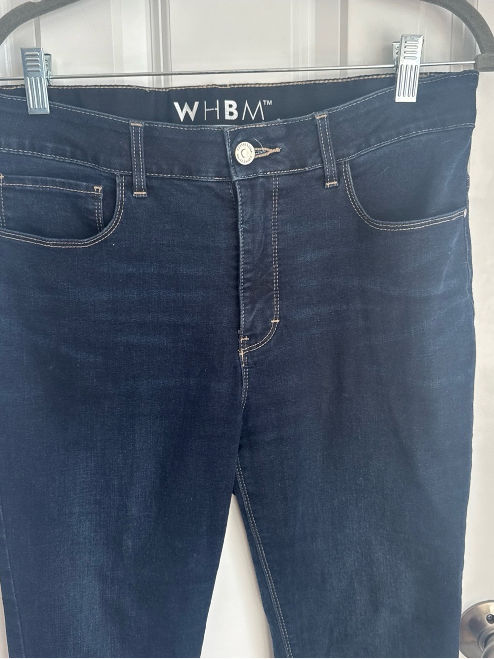 White House Black Market Women’s Dark Navy Skinny Jeans-size 8 S.